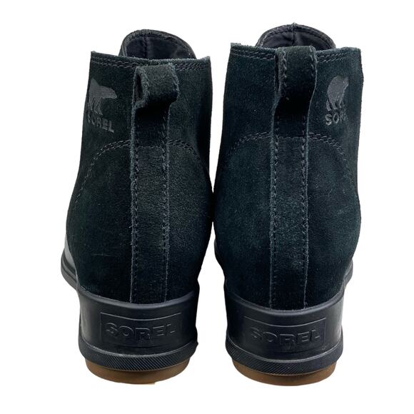 Sorel Women’s Evie Black Leather Suede Pull On Chelsea Boots Size US 8.5 - Picture 8 of 11